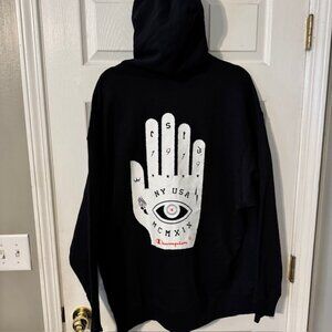 Champion NY USA MCMXIX PowerBlend Fleece Black Hoodie Sweatshirt XXL 2XL NWT